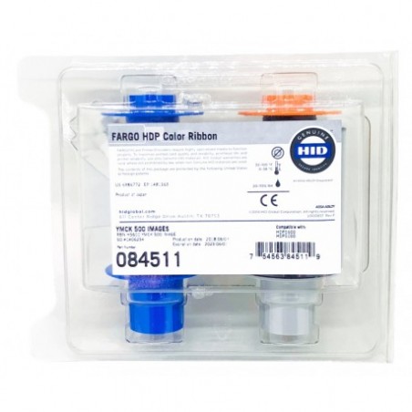 HID 84511 Nastro a colori YMCK per stampante HDP5000e - HDP 5600 (500 Stampe)