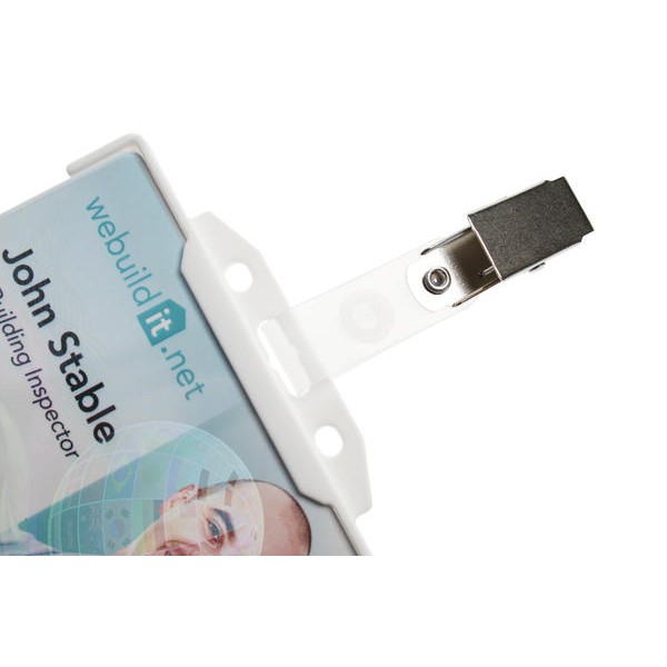 Clip in metallo con fascetta in nylon opaco (confezione 100 pz)